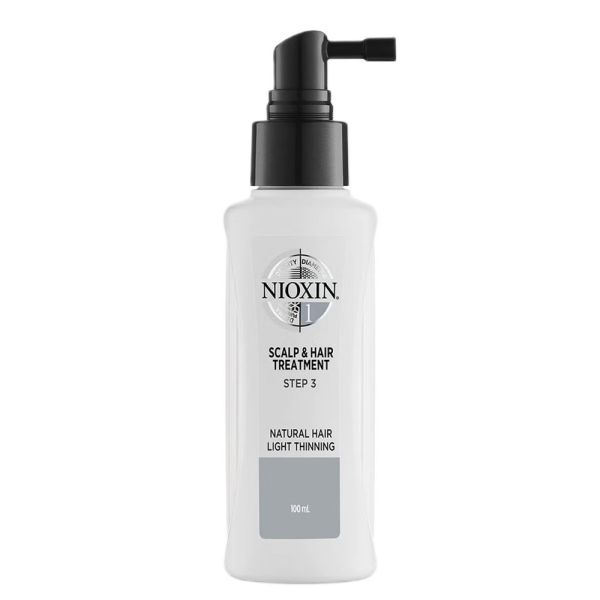 Nioxin system 1 leave-in scalp & hair treatment kuracja bez spłukiwania do skóry głowy i włosów naturalnych lekko przerzedzonych 100ml