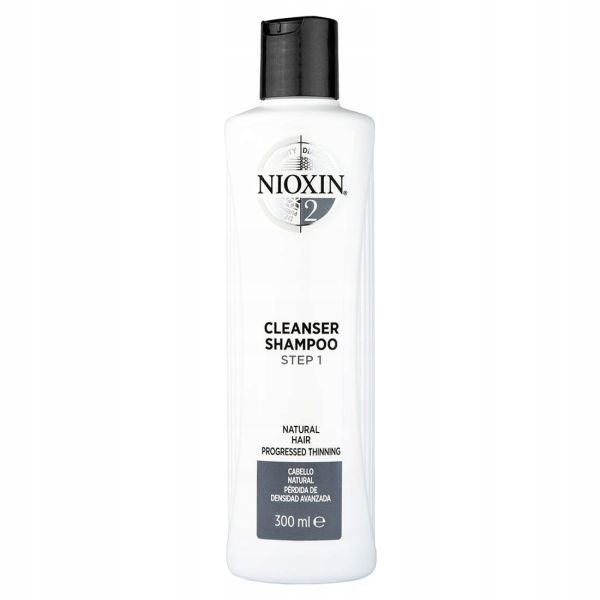 Nioxin system 2 cleanser shampoo oczyszczający szampon do włosów normalnych znacznie przerzedzonych 300ml