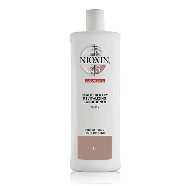 Nioxin system 3 scalp therapy revitalising conditioner odżywka do włosów farbowanych lekko przerzedzonych 1000ml