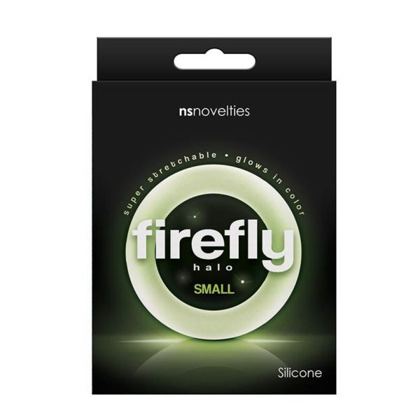 Ns novelties firefly halo small świecący w ciemności pierścień erekcyjny clear