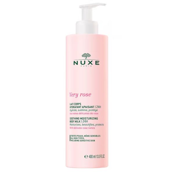 Nuxe very rose nawilżające mleczko do ciała 400ml