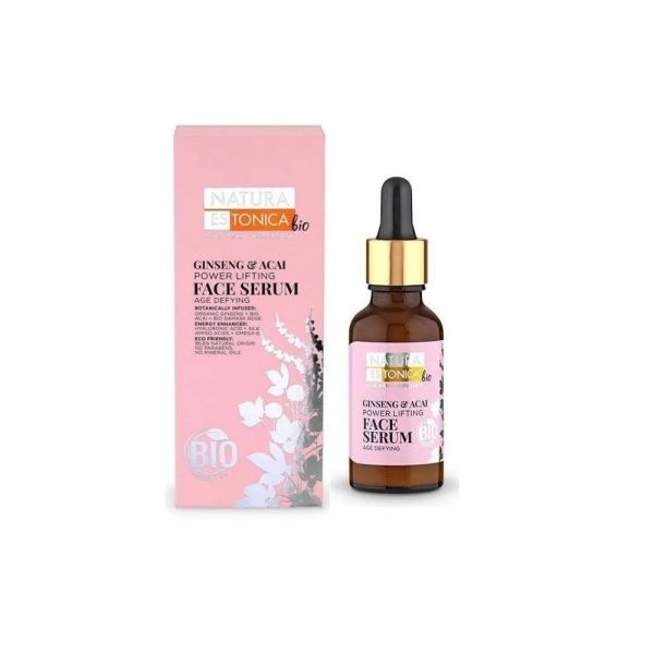 Natura estonica ginseng & acai power lifting face serum intensywnie liftingujące serum do twarzy 30ml