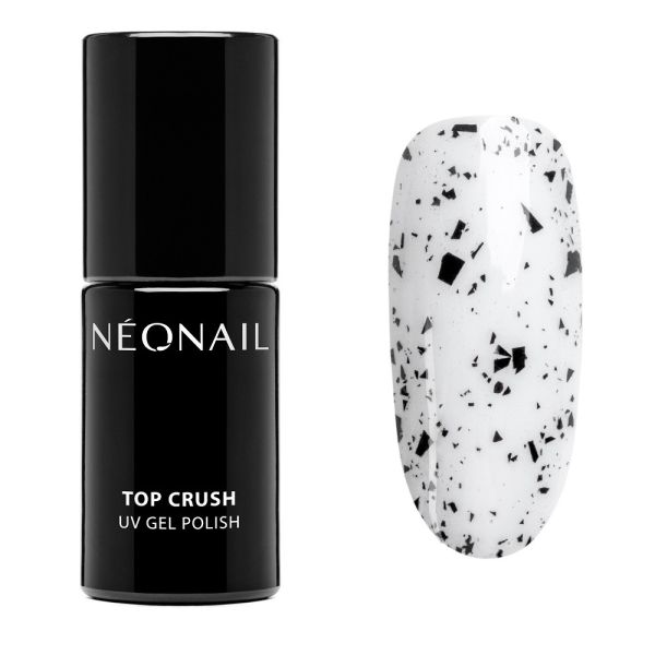 Neonail top crush black gloss top hybrydowy 7.2ml