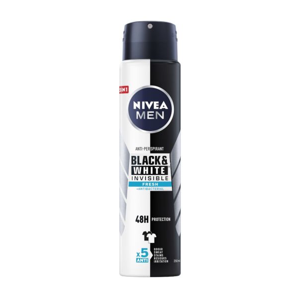 Nivea men black&white invisible fresh antyperspirant spray 250ml