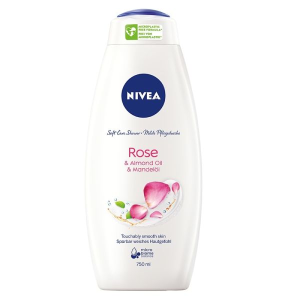 Nivea rose & almond oil care shower pielęgnujący żel pod prysznic 750ml