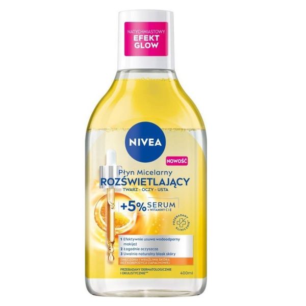 Nivea rozświetlający płyn micelarny z 5% serum 400ml