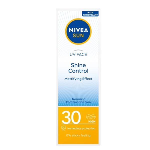 Nivea sun uv face shine control matujący krem do twarzy spf30 50ml