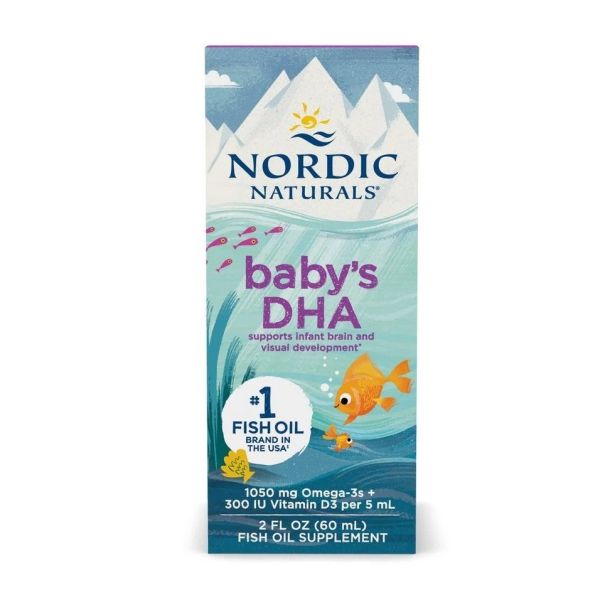 Nordic naturals baby's dha 1050mg omega-3 z witaminą d3 suplement diety dla dzieci 60ml