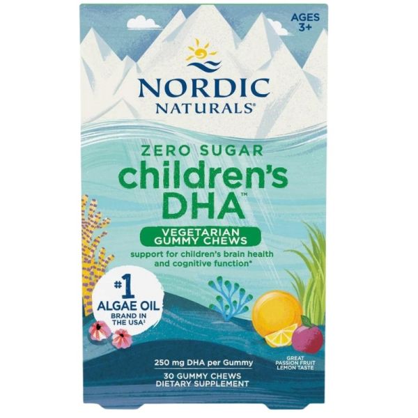 Nordic naturals children's dha vegetarian gummy chews suplement diety dla dzieci 30 żelków