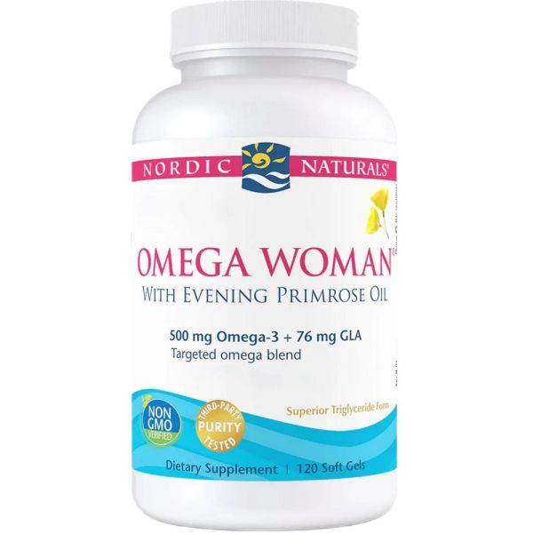 Nordic naturals omega woman suplement diety dla kobiet 120 kapsułek