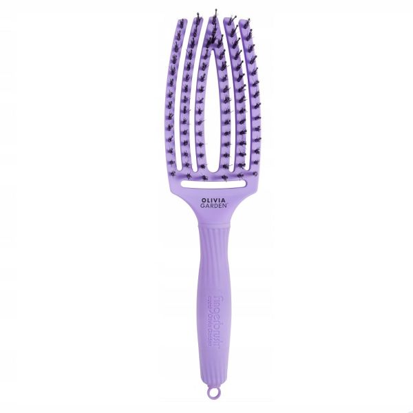 Olivia garden fingerbrush combo medium szczotka do włosów lavender