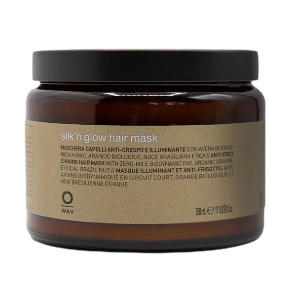 Oway silk'n glow hair mask aksamitna maska do włosów 500ml