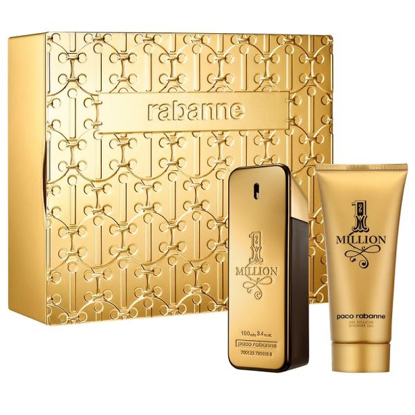 Paco rabanne 1 million men zestaw woda toaletowa spray 100ml + żel pod prysznic 100ml