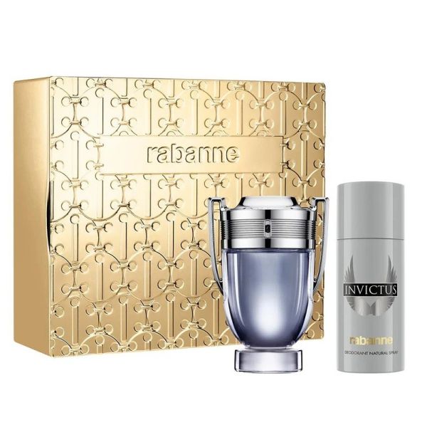 Paco rabanne invictus zestaw woda toaletowa spray 100ml + dezodorant spray 150ml