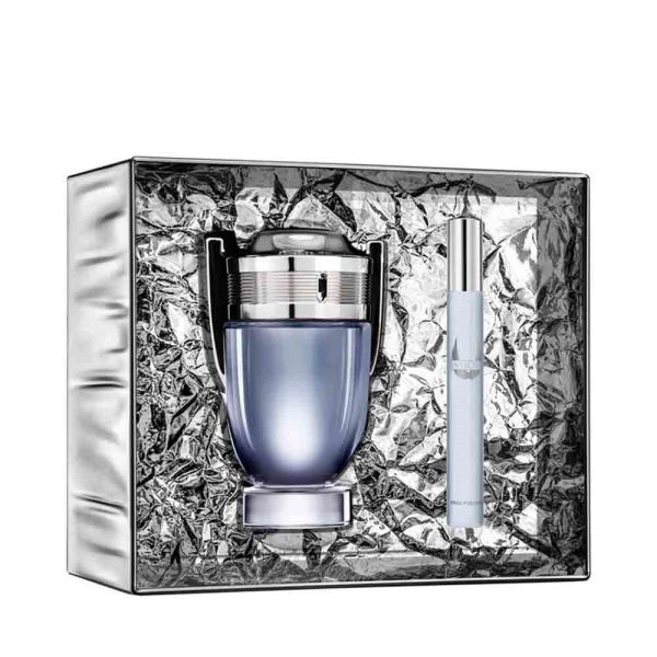 Paco rabanne invictus zestaw woda toaletowa spray 100ml + miniatura wody toaletowej 10ml