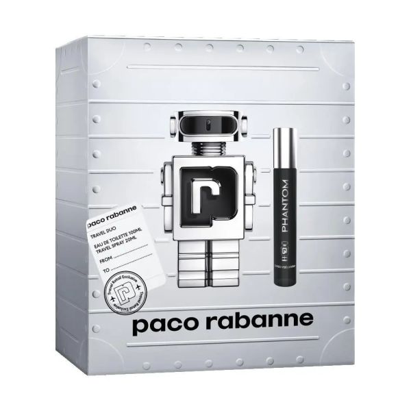 Paco rabanne phantom zestaw woda toaletowa spray 100ml + woda toaletowa spray 20ml