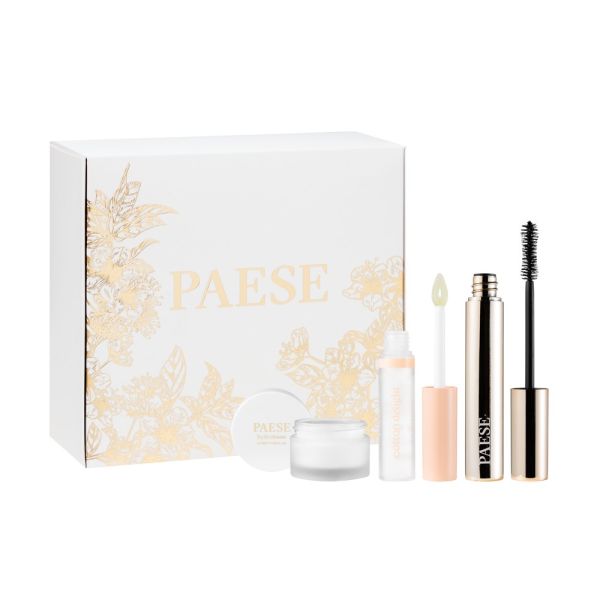 Paese perfect zestaw tusz do rzęs 10ml + krem-baza pod makijaż 30ml + błyszczyk do ust 7.5ml