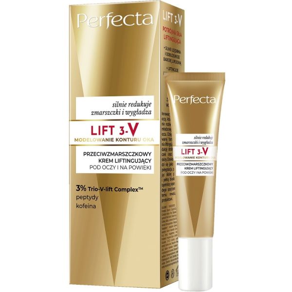 Perfecta lift 3-v przeciwzmarszczkowy krem liftingujący pod oczy i na powieki 15ml