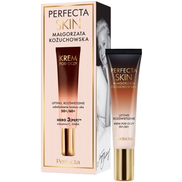 Perfecta skin małgorzata kożuchowska liftingująco-rozświetlający krem pod oczy i na powieki 50+/60+ 15ml