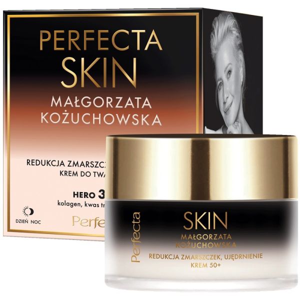 Perfecta skin małgorzata kożuchowska ujędrniający krem na dzień i na noc 50+ 50ml