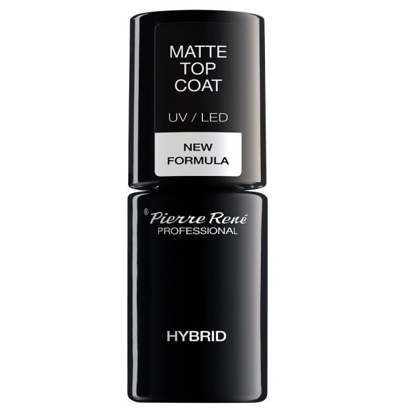 Pierre rene matte top coat matujący top do lakierów hybrydowych 6ml