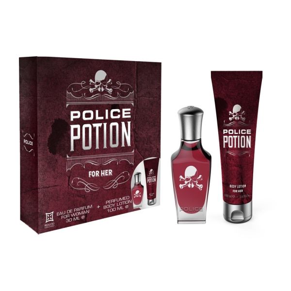 Police potion for her zestaw woda perfumowana spray 30ml + balsam do ciała 100ml