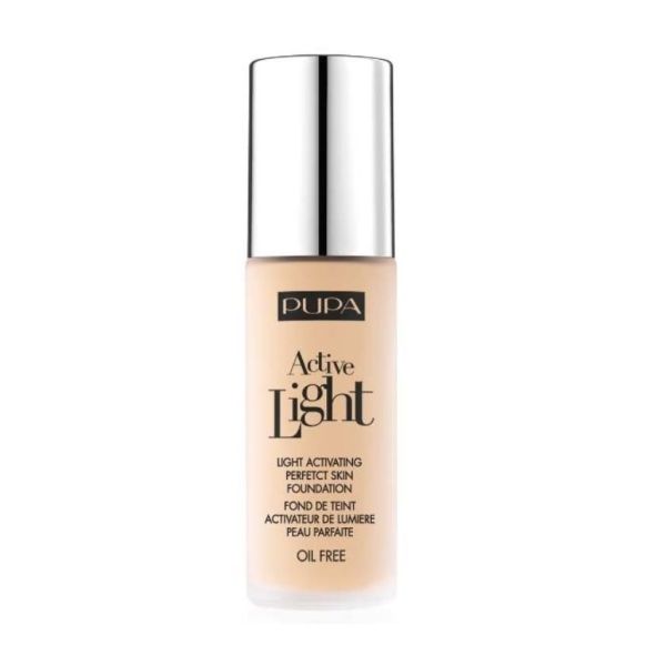 Pupa milano active light perfect skin foundation spf10 beztłuszczowy podkład do twarzy 002 ivory 30ml