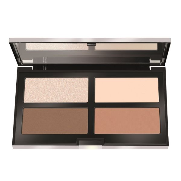 Pupa milano contouring & strobing ready 4 selfie powder palette paleta pudrów do konturowania i strobingu 001 pelli chiare 17.5g