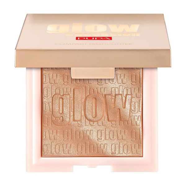 Pupa milano glow obsession compact highlighter rozświetlacz w kompakcie 002 rose gold 6g