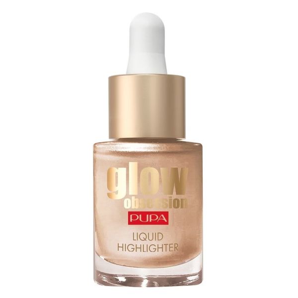 Pupa milano glow obsession liquid highlighter rozświetlacz w płynie 002 moon light 13.5ml