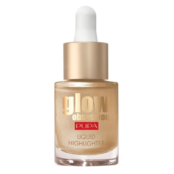 Pupa milano glow obsession liquid highlighter rozświetlacz w płynie 100 sunrise 13.5ml