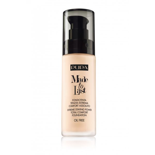 Pupa milano made to last total comfort foundation długotrwały podkład matujący 001 light ivory 30ml