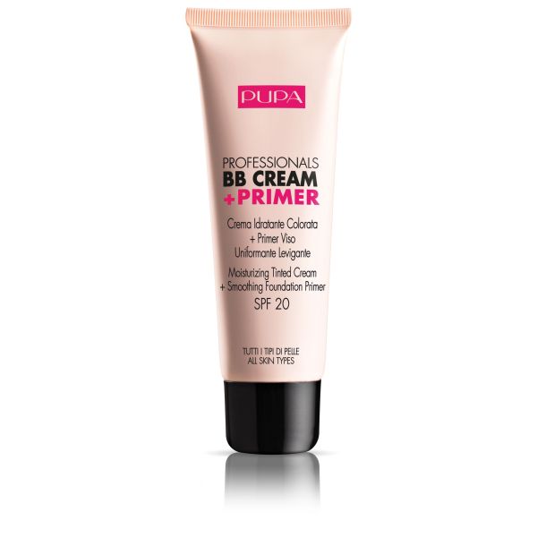 Pupa milano professionals bb cream & primer spf20 krem bb + baza pod makijaż 001 nude 50ml