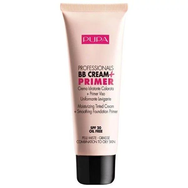 Pupa milano professionals bb cream & primer spf20 krem bb + baza pod makijaż do cery mieszanej i tłustej 001 nude 50ml