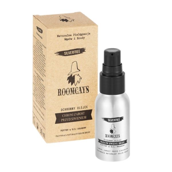 Roomcays naturalny odsiwiacz do brody silverfree 30ml