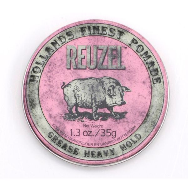 Reuzel hollands finest pomade bardzo mocno utrwalająca pomada na bazie wosków i olejków pink 35g