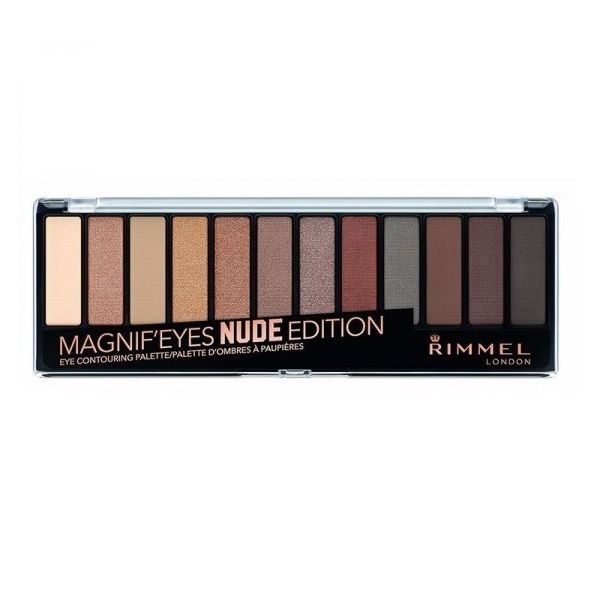 Rimmel magnif'eyes eyeshadow palette paleta cieni 001 nude edition 14.16g