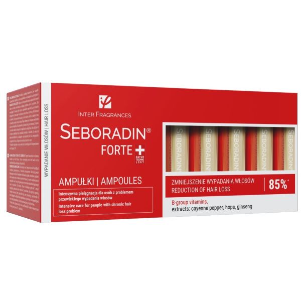 Seboradin forte ampułki przeciw wypadaniu włosów 14x5.5ml