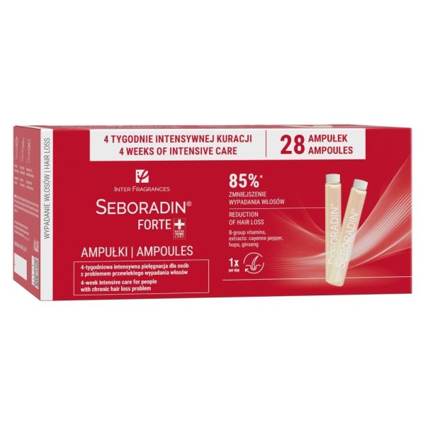 Seboradin forte ampułki przeciw wypadaniu włosów 28x5.5ml