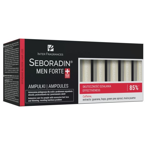 Seboradin men forte ampułki przeciw wypadaniu włosów dla mężczyzn 14x5.5ml