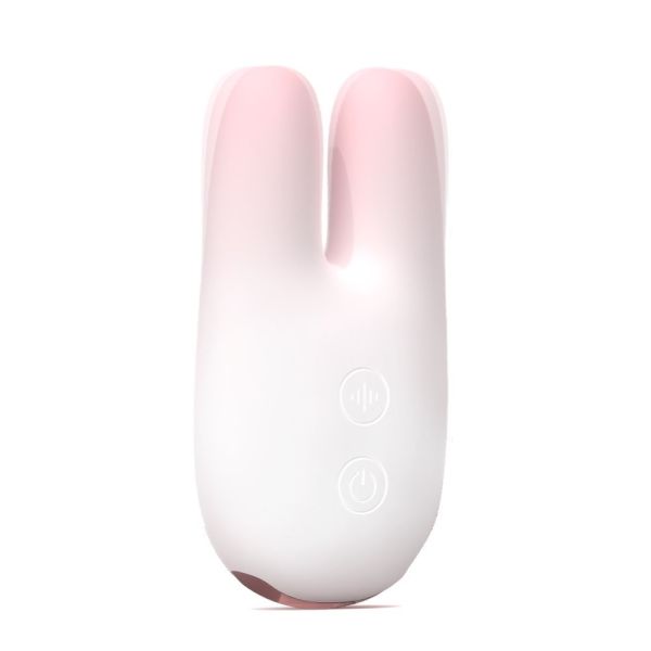 S-hande baby rabbit wibrator stymulujący white pink