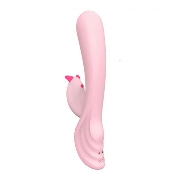 S-hande plume wibrator typu króliczek z 9 trybami wibracji light pink