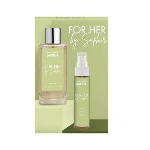 Saphir for her zestaw woda perfumowana spray 100ml + mgiełka do włosów 75ml