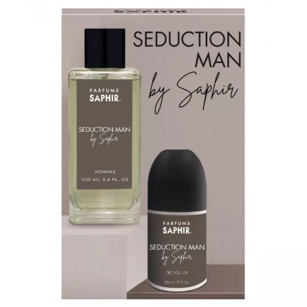 Saphir seduction man zestaw woda perfumowana spray 100ml + dezodorant w kulce 50ml