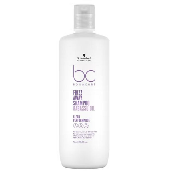 Schwarzkopf professional bc bonacure frizz away shampoo szampon wygładzający do włosów puszących się 1000ml