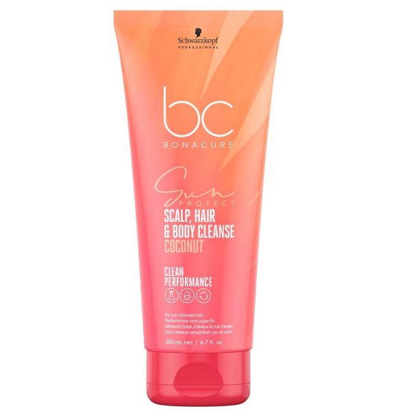 Schwarzkopf professional bc bonacure sun protect 3in1 szampon do włosów skóry głowy i ciała 200ml