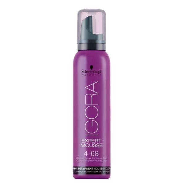 Schwarzkopf professional igora expert mousse koloryzująca pianka do włosów 4-68 średni czekoladowy brąz 100ml