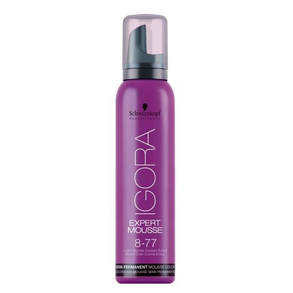 Schwarzkopf professional igora expert mousse koloryzująca pianka do włosów 8-77 lekki miedziany blond 100ml