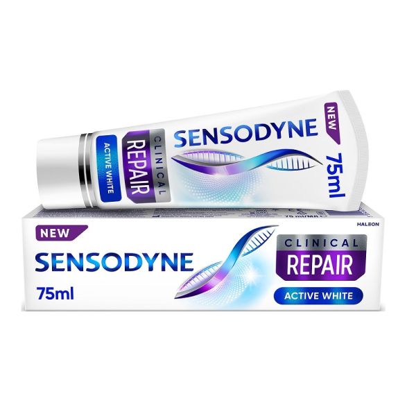 Sensodyne clinical repair active white wybielająca pasta do zębów z fluorkiem 75ml