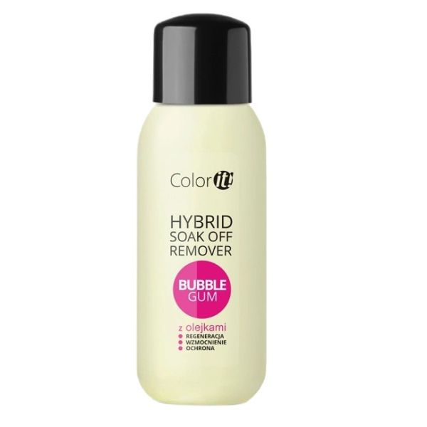 Silcare color it! hybrid soak off remover płyn do usuwania hybryd bubble gum 300ml